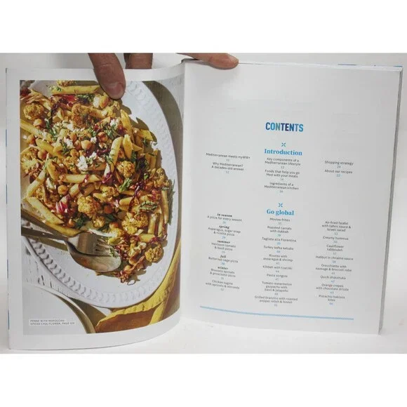 THE MEDITERRANEAN TABLE Cookbook WW Weight Watchers  2021 TPB Full Color Recipes - Picture 5 of 9